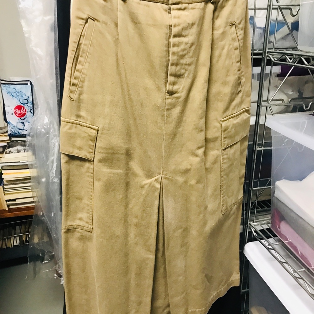 COPY - Vintage Ralph Lauren Cargo Safari skirt 8, 100% cotton twill